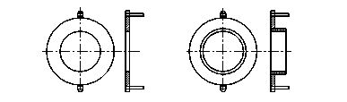 衛(wèi)生型液體流量計(jì)接地環(huán)圖